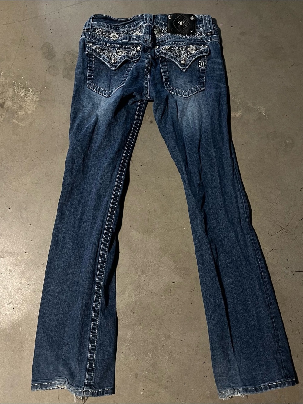 Miss Me Blue Embellished Bootcut Jeans